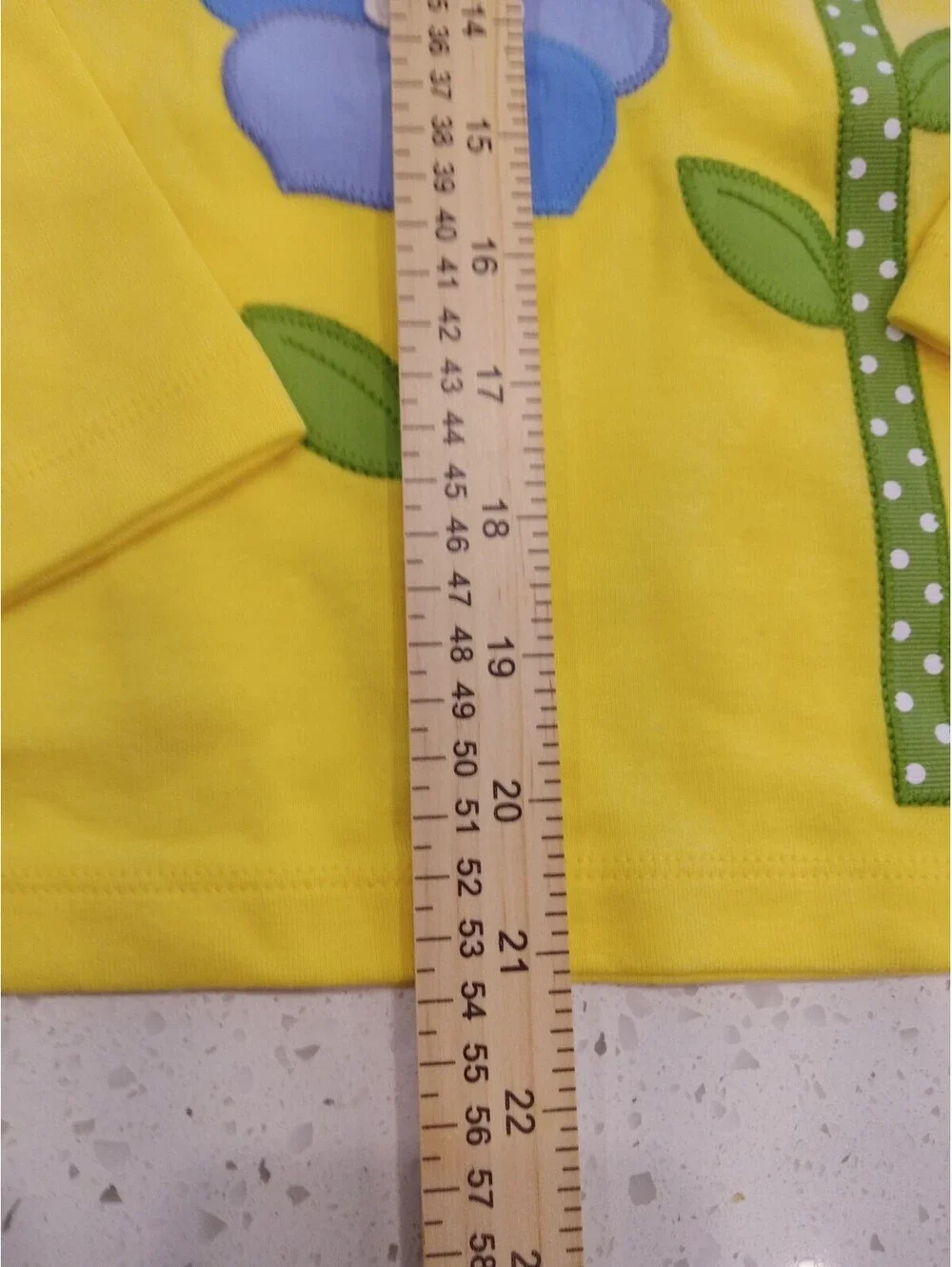 Gymboree Long Sleeve Top Girls Size 12 Yellow Bright Flower Graphic